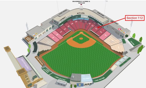 TinCaps seating chart